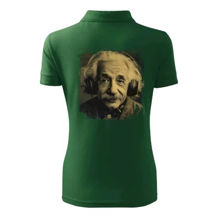 Albert Einstein so slúchadlami