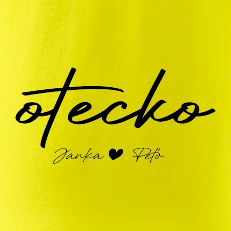 Otecko - tričko s menami deti