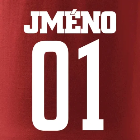 Futbalový dres - vlastné meno a číslo