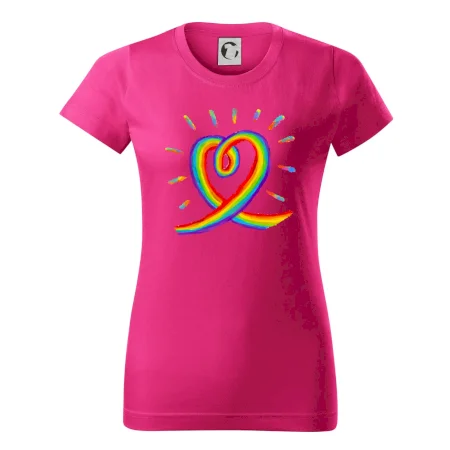 Srdce pride dúha kreslená
