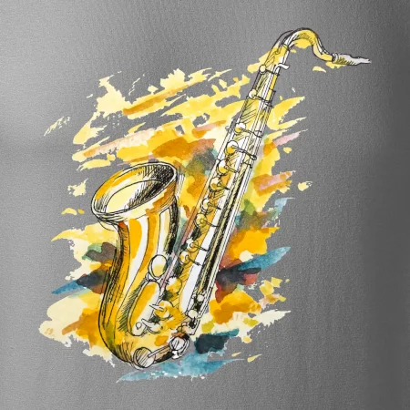 Saxofón maľovaný