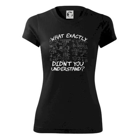 What exactly didn't you understand - physics