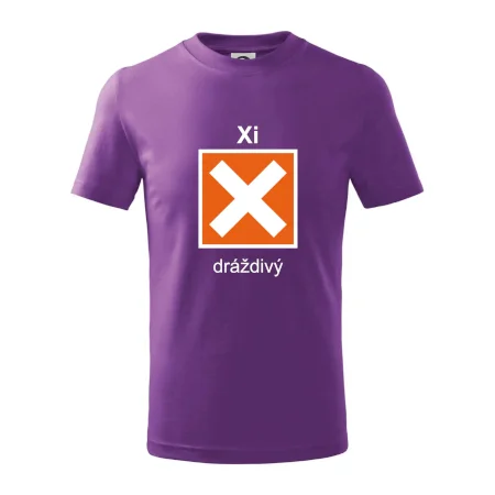 Xi Dráždivý - Výstražná tabuľka na tričku