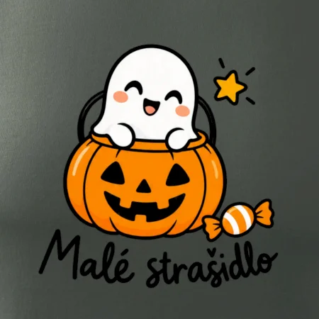 Malé strašidlo - duch v tekvicovom vedierku