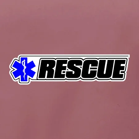 Záchranár rescue kríž modrý