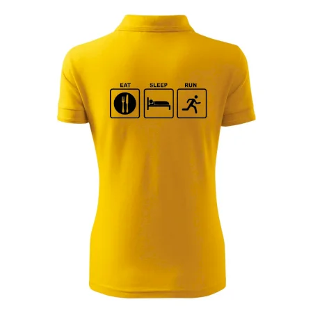 Eat sleep run štvorce