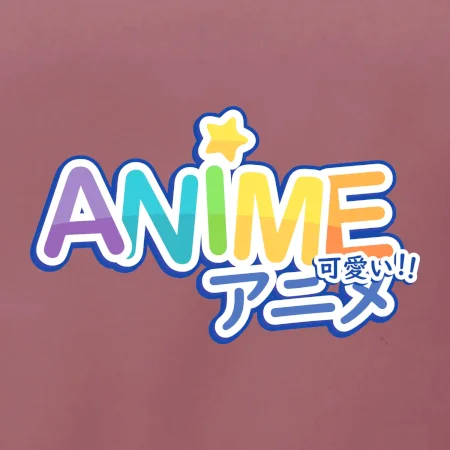 Anime nápis dúhový