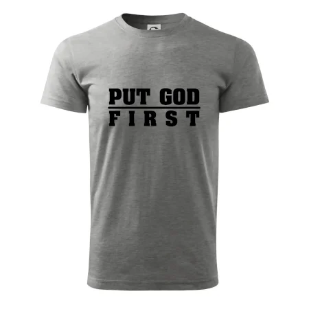 Put God first hrubý nápis