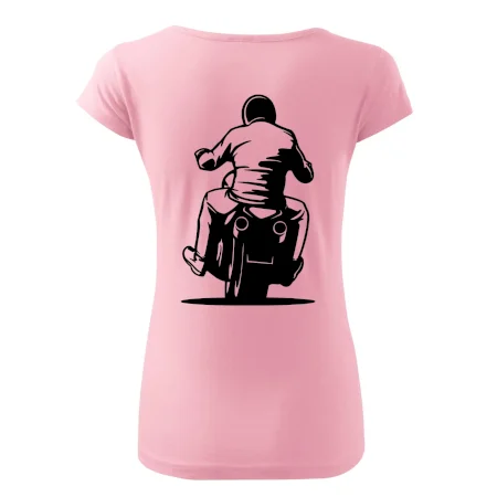 Motorkář na zádech - chopper
