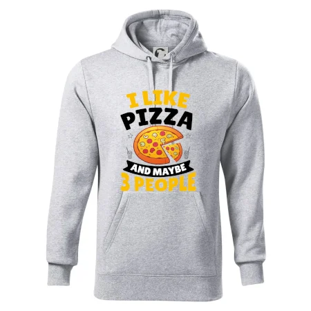 I like pizza and maybe 3 people