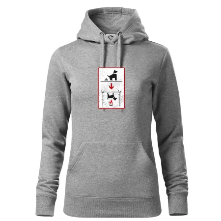 Tričko pre odporcov sraní na chodníku