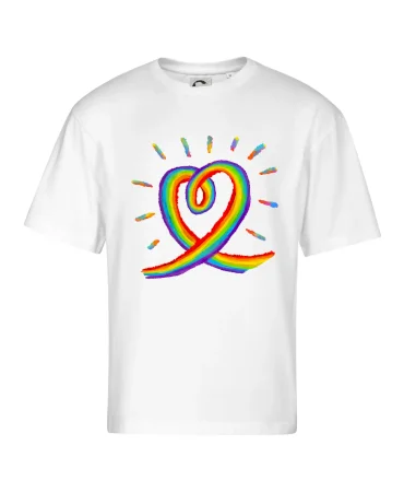 Srdce pride dúha kreslená