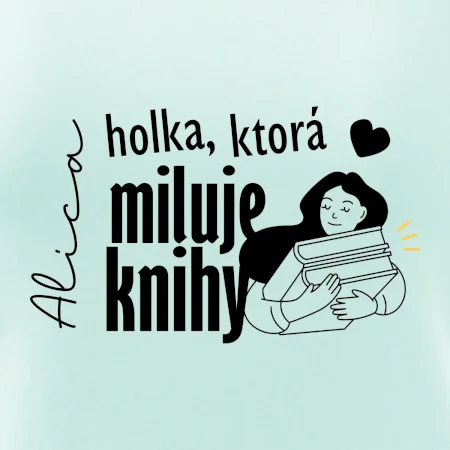 Čiernobiela holka, ktorá miluje knihy - holka - Vaše meno