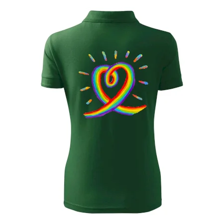 Srdce pride dúha kreslená