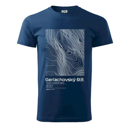 Gerlachovský štít - vrstevnice v obdĺžniku