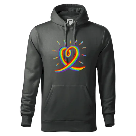 Srdce pride dúha kreslená