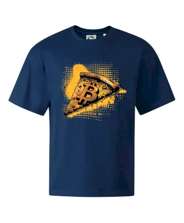 Bitcoin oranžová pizza