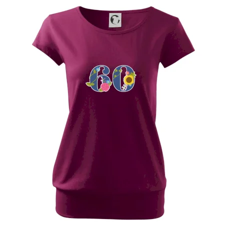 Kvetinové číslo kreslené - 60
