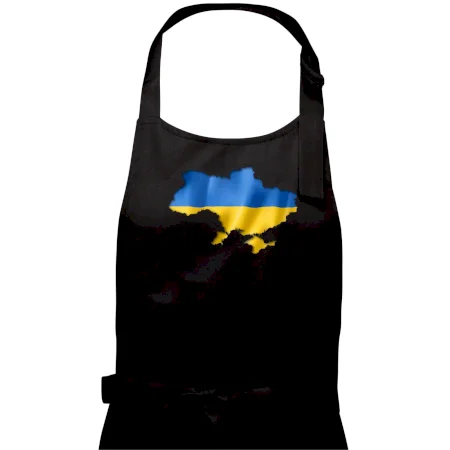 Ukrajina vlajka mapa