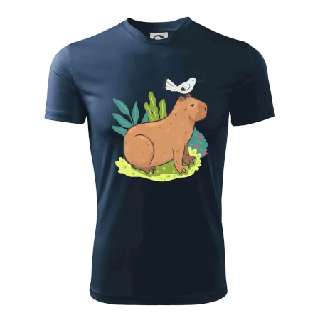 Kapybara a vtáčik