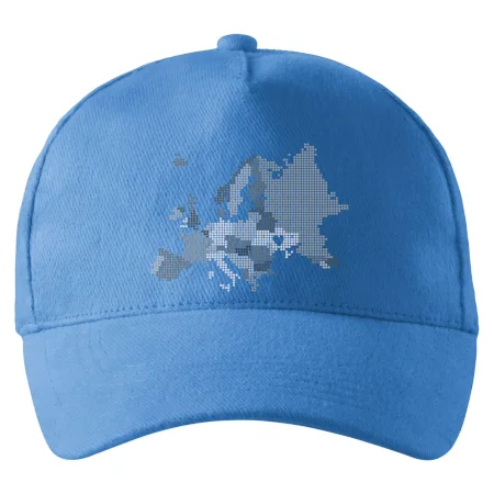 Mapa Európy - srdce v Ukrajine