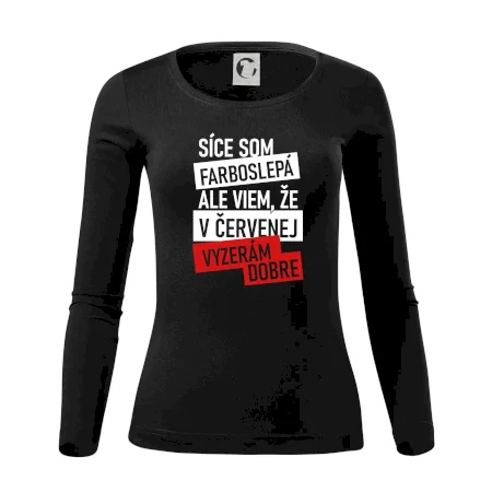 Síce som farboslepá, ale viem, že v červenej vyzerám dobre