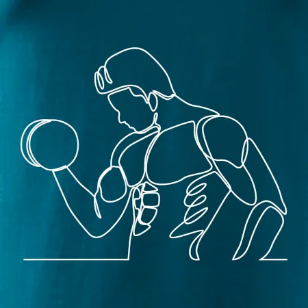 Fitness muž jedným ťahom