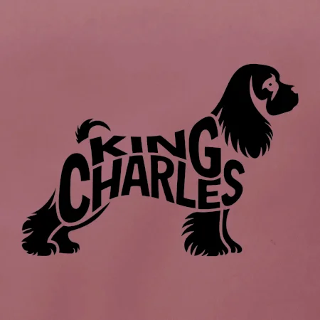 Kavalier king Charles španiel nápis v tele