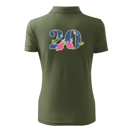 Kvetinové číslo kreslené - 20