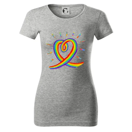 Srdce pride dúha kreslená