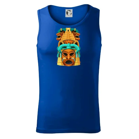 Mayová maska s pyramídou