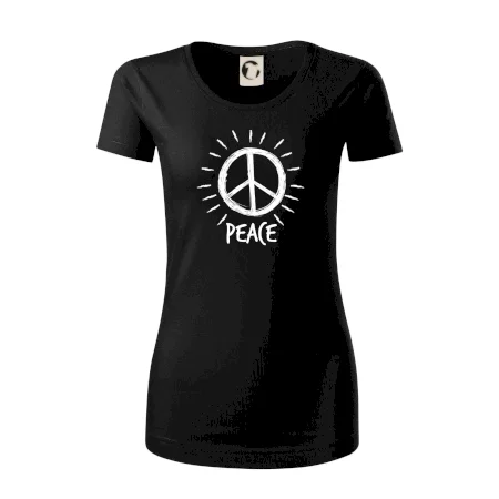 Peace symbol čiernobiely