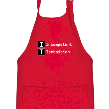 IT Nápis Incompetent Technician
