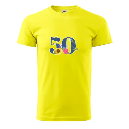 Kvetinové číslo kreslené - 50