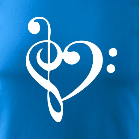 Husľový kľúč srdce