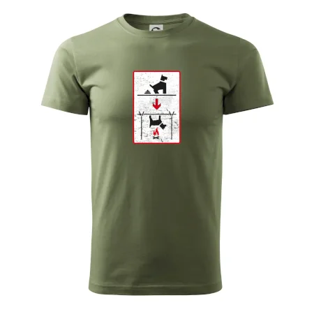 Tričko pre odporcov sraní na chodníku