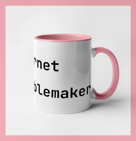 IT Nápis Internet Troublemaker