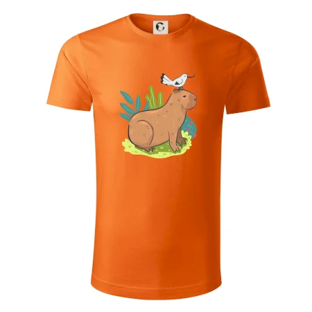 Kapybara a vtáčik