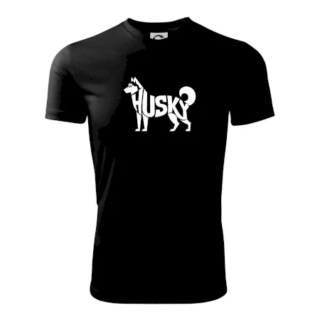 Husky nápis v tele