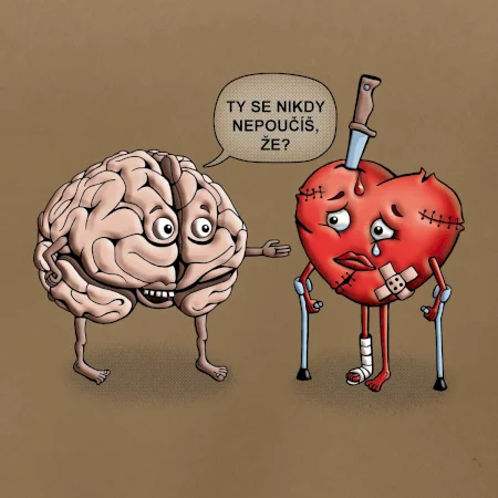 Mozog a srdce - poučenie (Hana-creative)