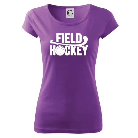 Field hockey loptička a nápis