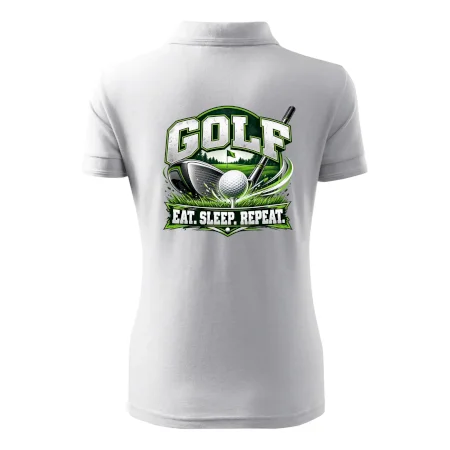 Golfová palica s loptičkou eat sleep repeat
