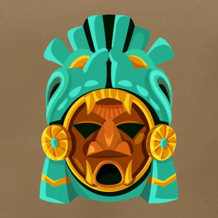 Mayová maska mätová