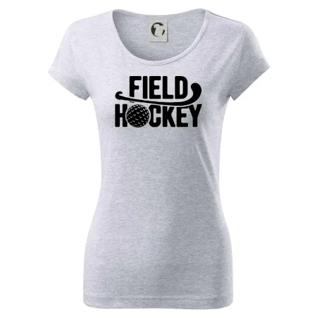 Field hockey loptička a nápis