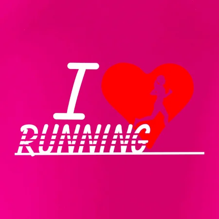 I love running dievča