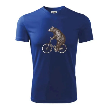 Medveď na bicykli