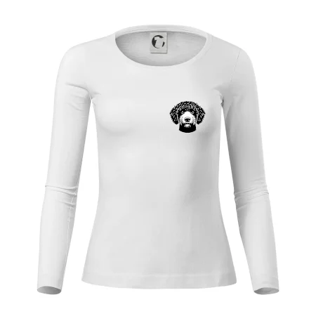 Lagotto romagnolo hlava na prsníku