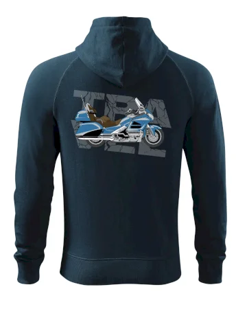Cestovná motorka Amerika modrá