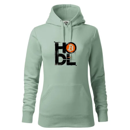 Hodl velký nápis a logo BTC