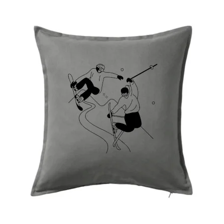 Lyžovanie - kreslené obrázok